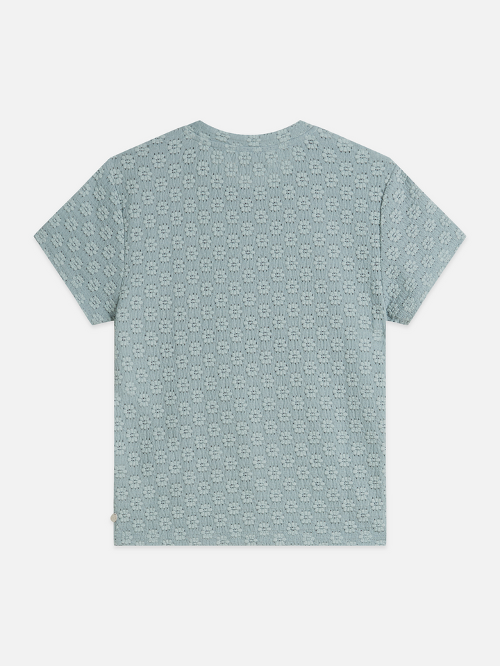 Open structure slim-fit T-shirt