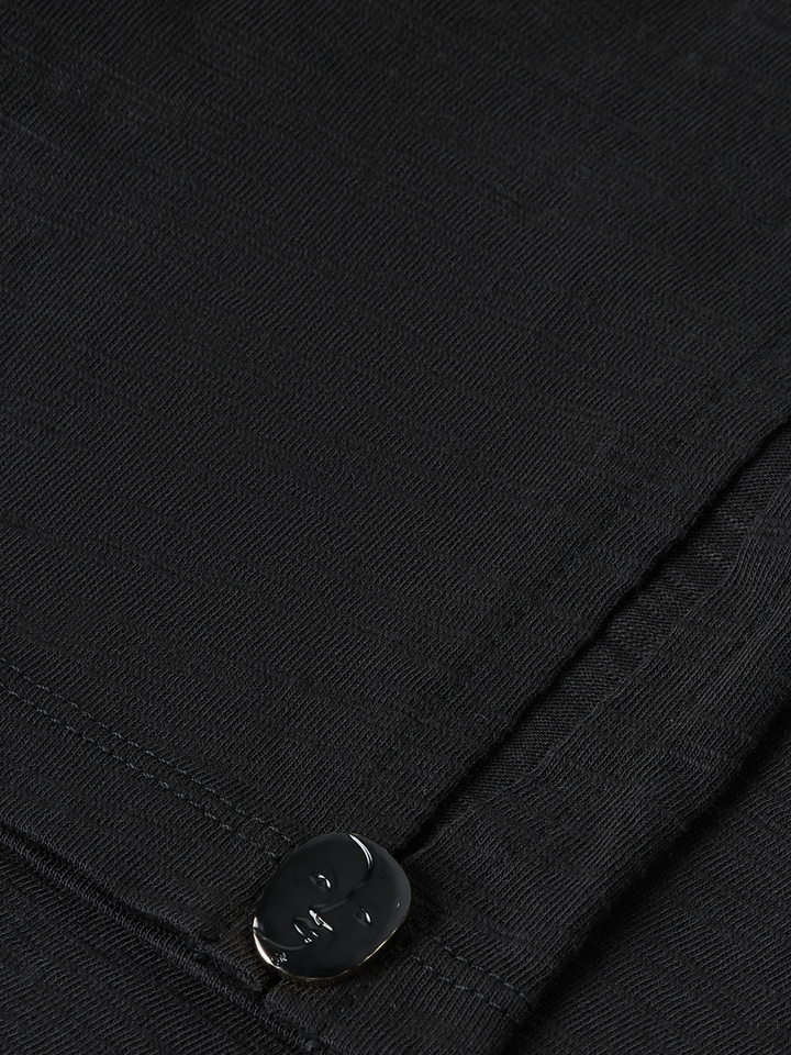 Key hole sleeves T-shirt