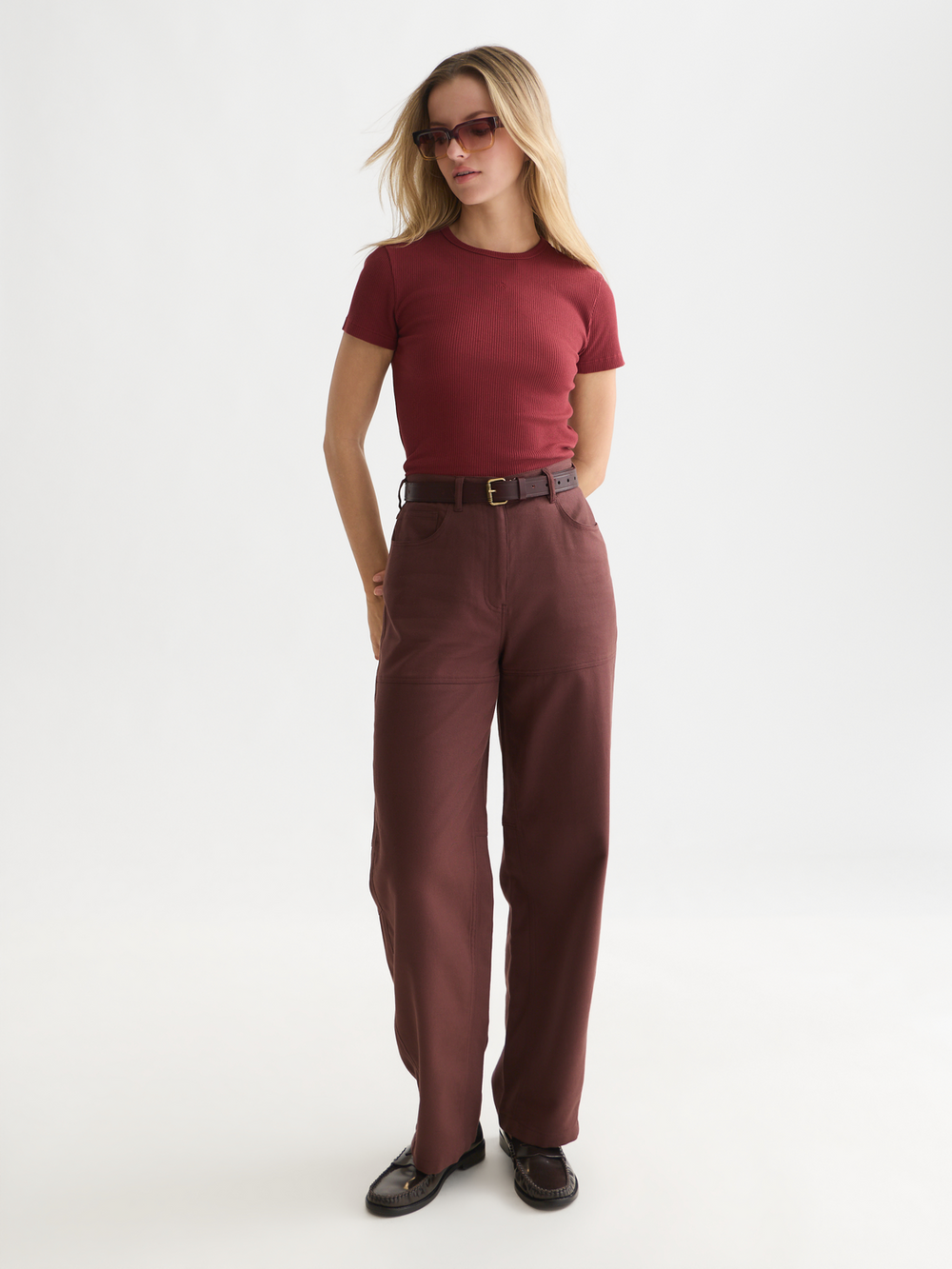 Rib regular-fit T-shirt