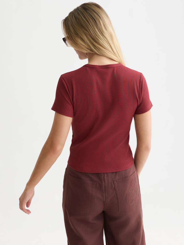 Rib regular-fit T-shirt