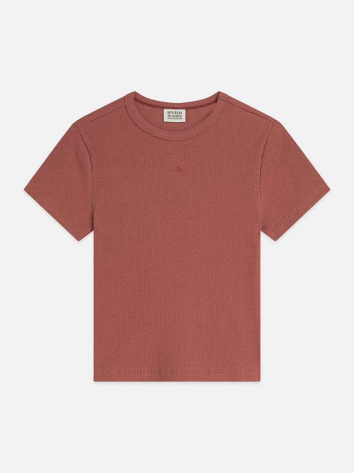 Rib regular-fit T-shirt