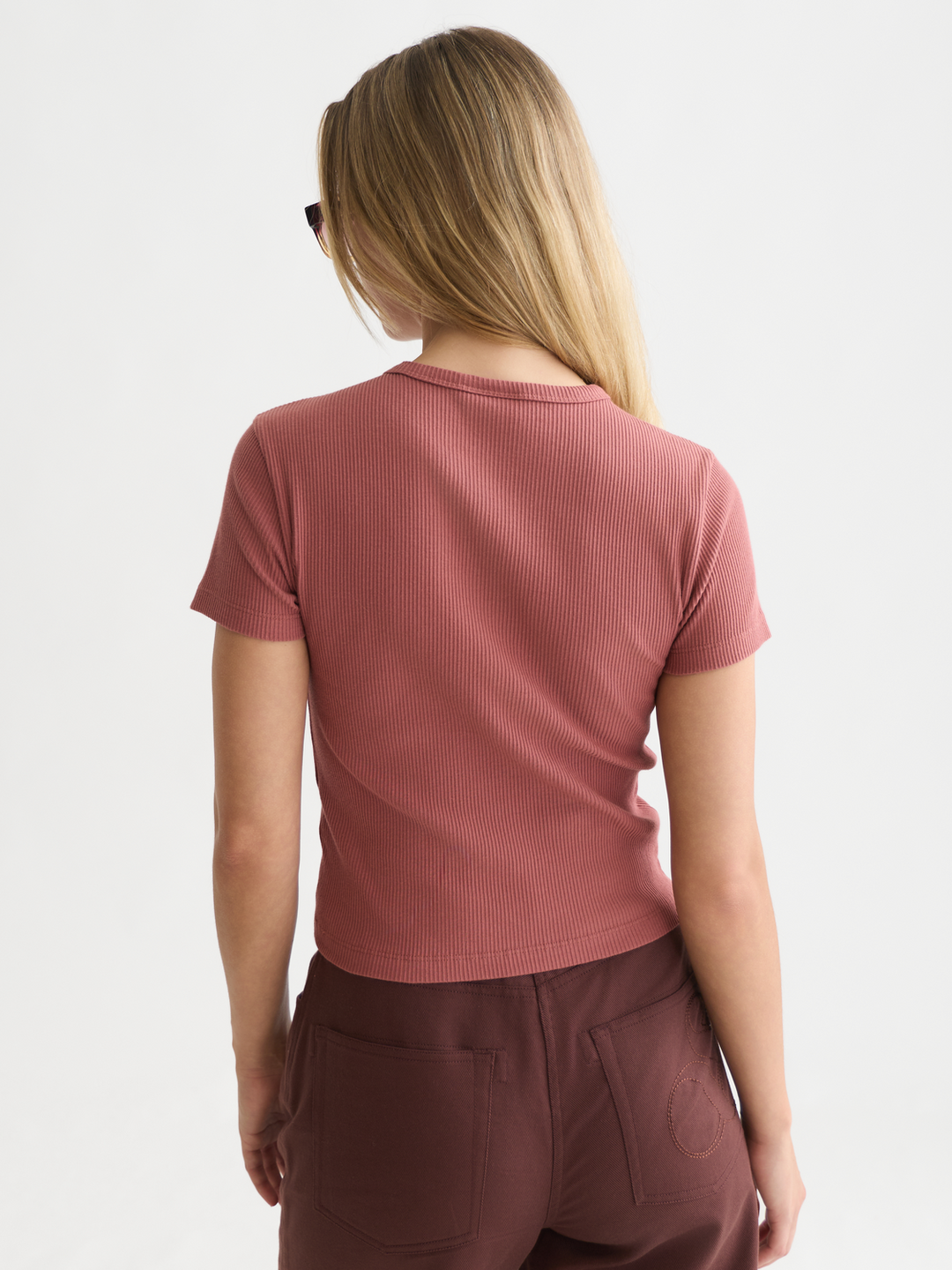 Rib regular-fit T-shirt