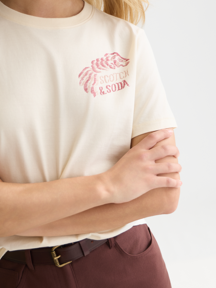 Front and back artwork regular-fit T-shirt
