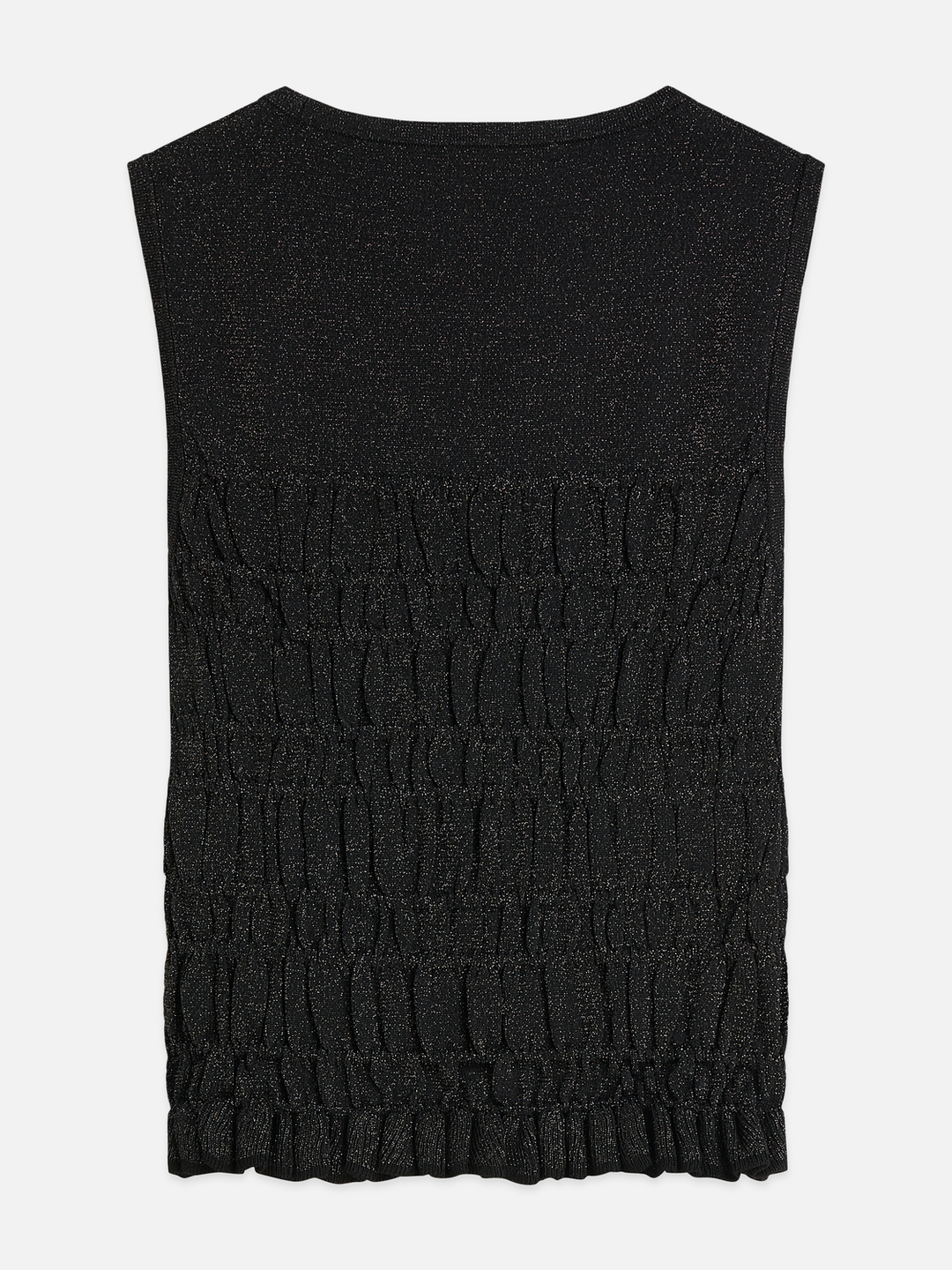 Smock stitch knitted tank