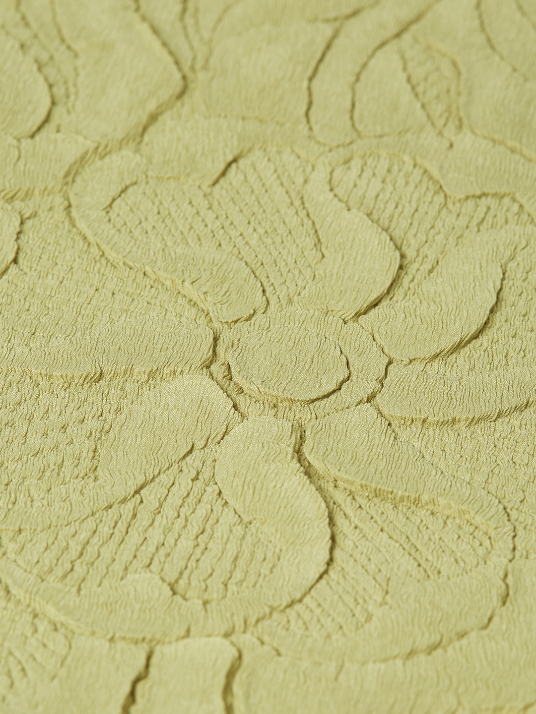 Embossed pleat mock neck tank