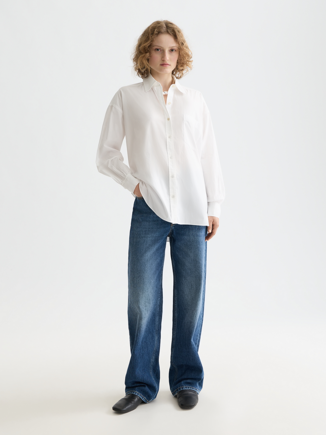CORE Oversized-fit poplin shirt