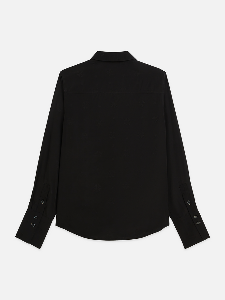 Jacquard tailored-fit shirt