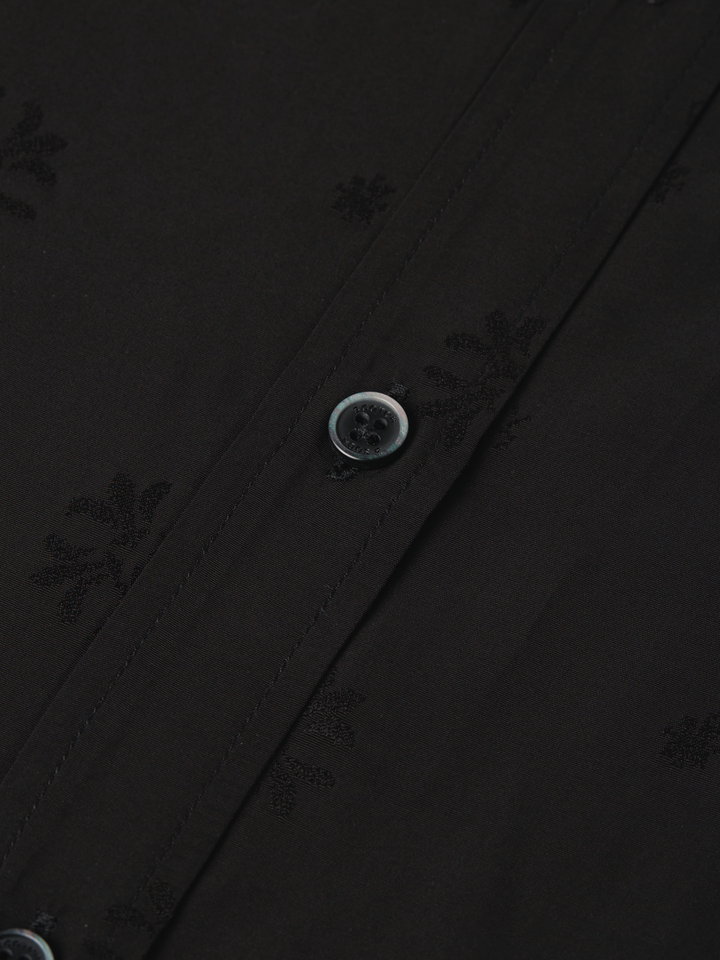 Jacquard tailored-fit shirt