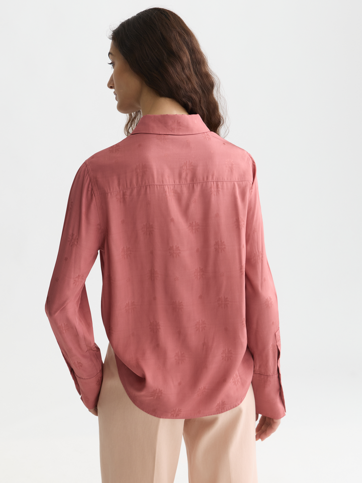 Jacquard tailored-fit shirt