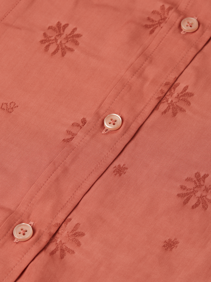 Jacquard tailored-fit shirt