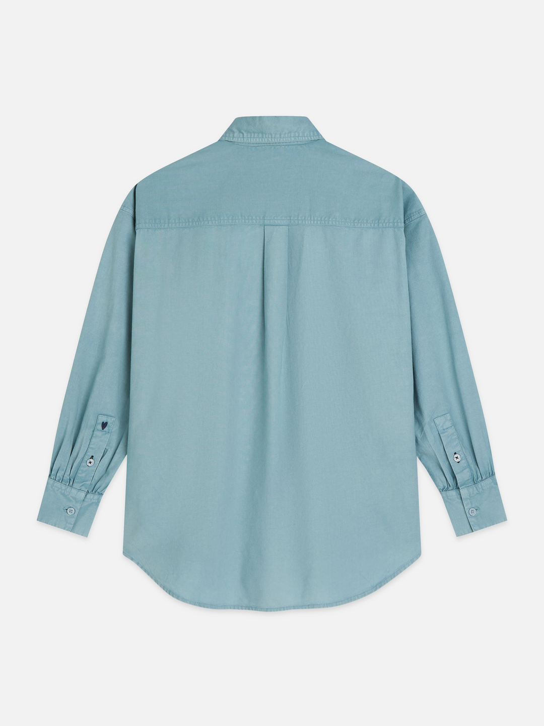 Garment dyed oxford oversized-fit shirt