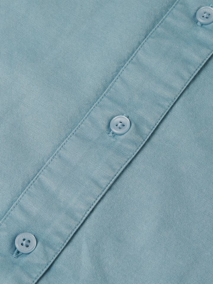 Garment dyed oxford oversized-fit shirt