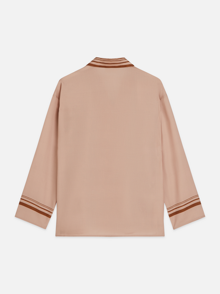 Placed print oversized-fit shirt