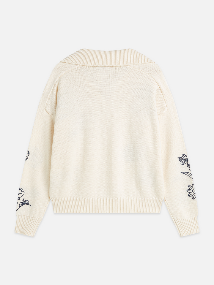 Embroidered oversized-fit pullover