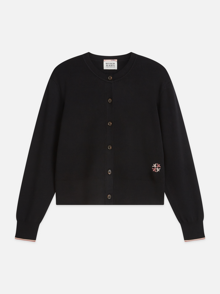 Compact relaxed-fit cardigan