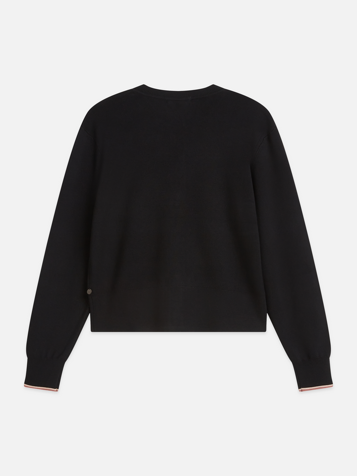 Compact relaxed-fit cardigan