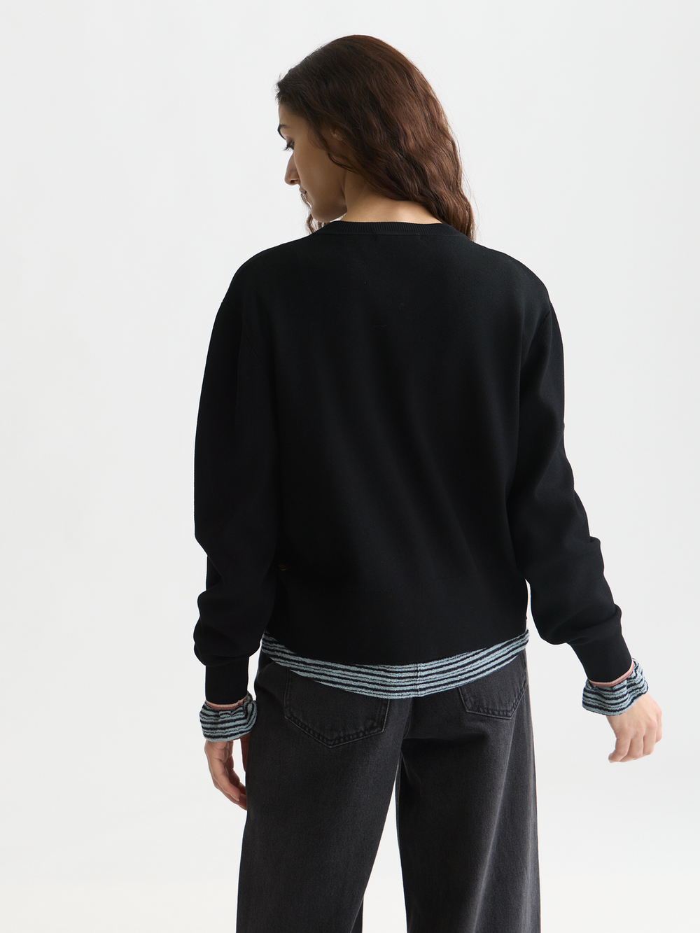 Compact relaxed-fit cardigan