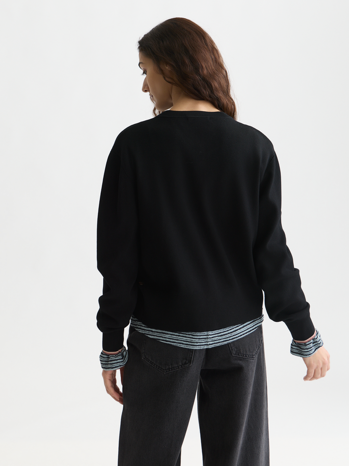Compact relaxed-fit cardigan