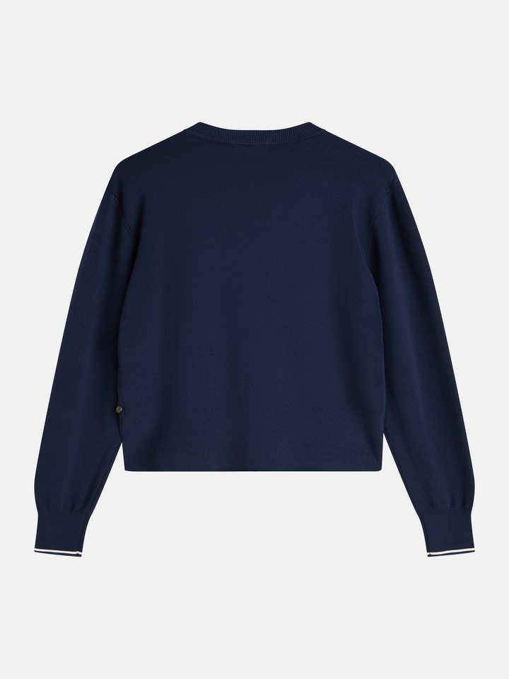 Compact relaxed-fit cardigan