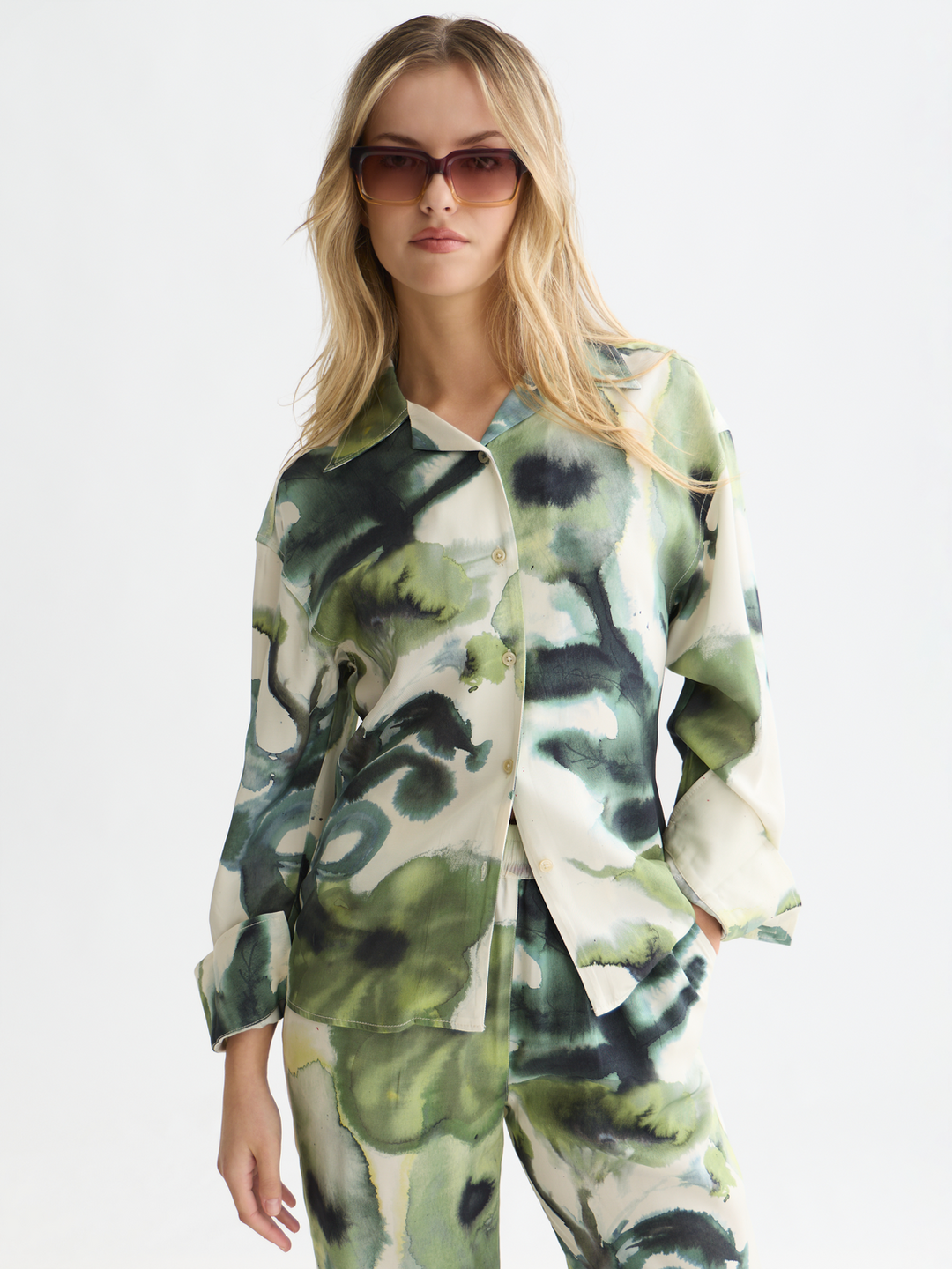 Printed fitted shirt