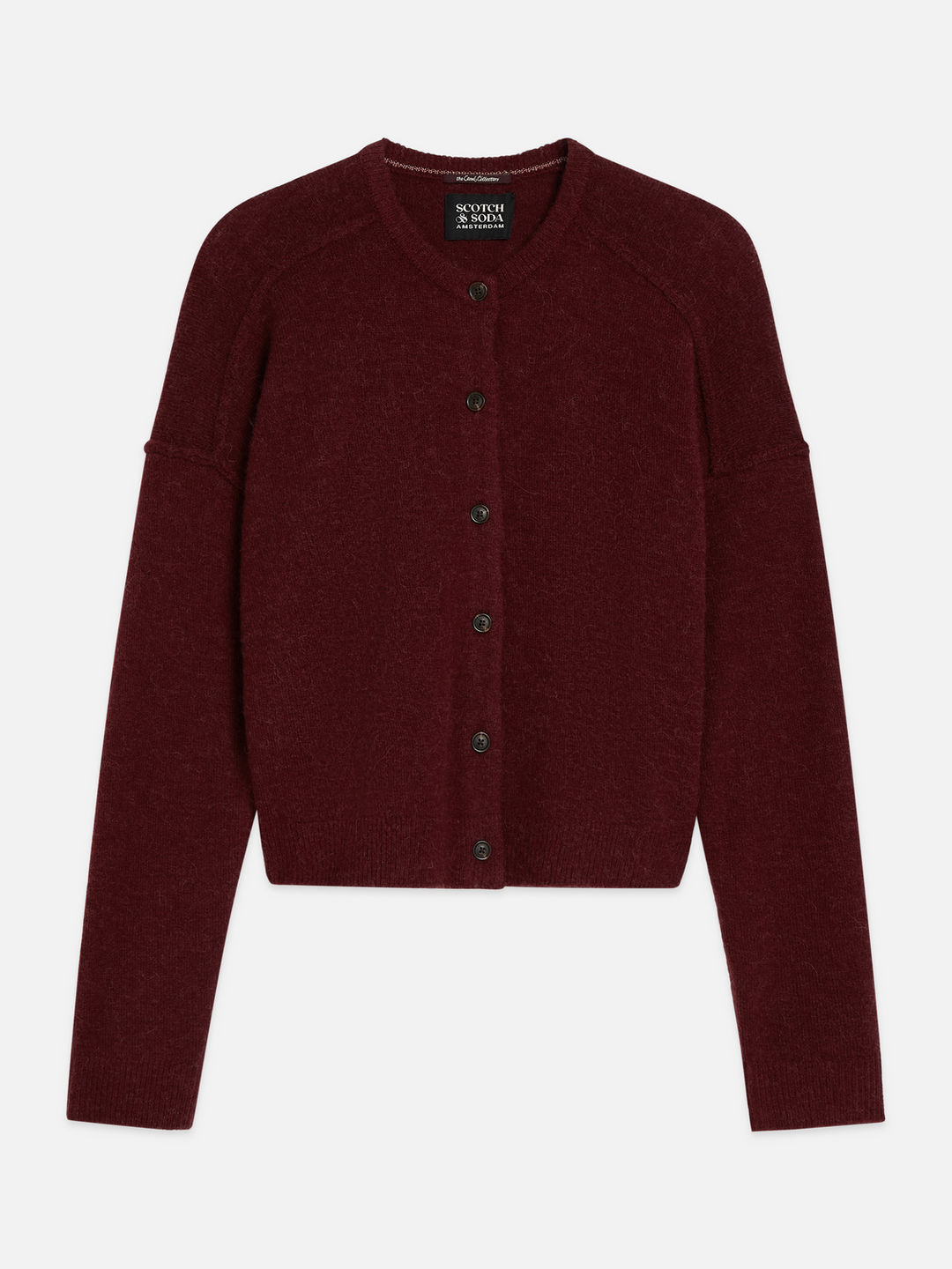 Fuzzy relaxed-fit cardigan
