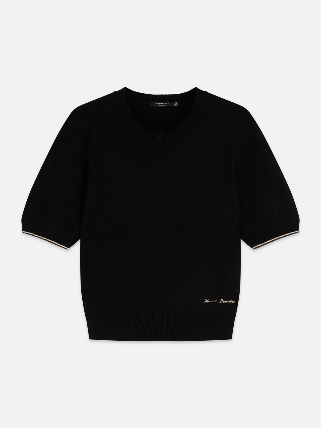 Compact short-sleeved pullover