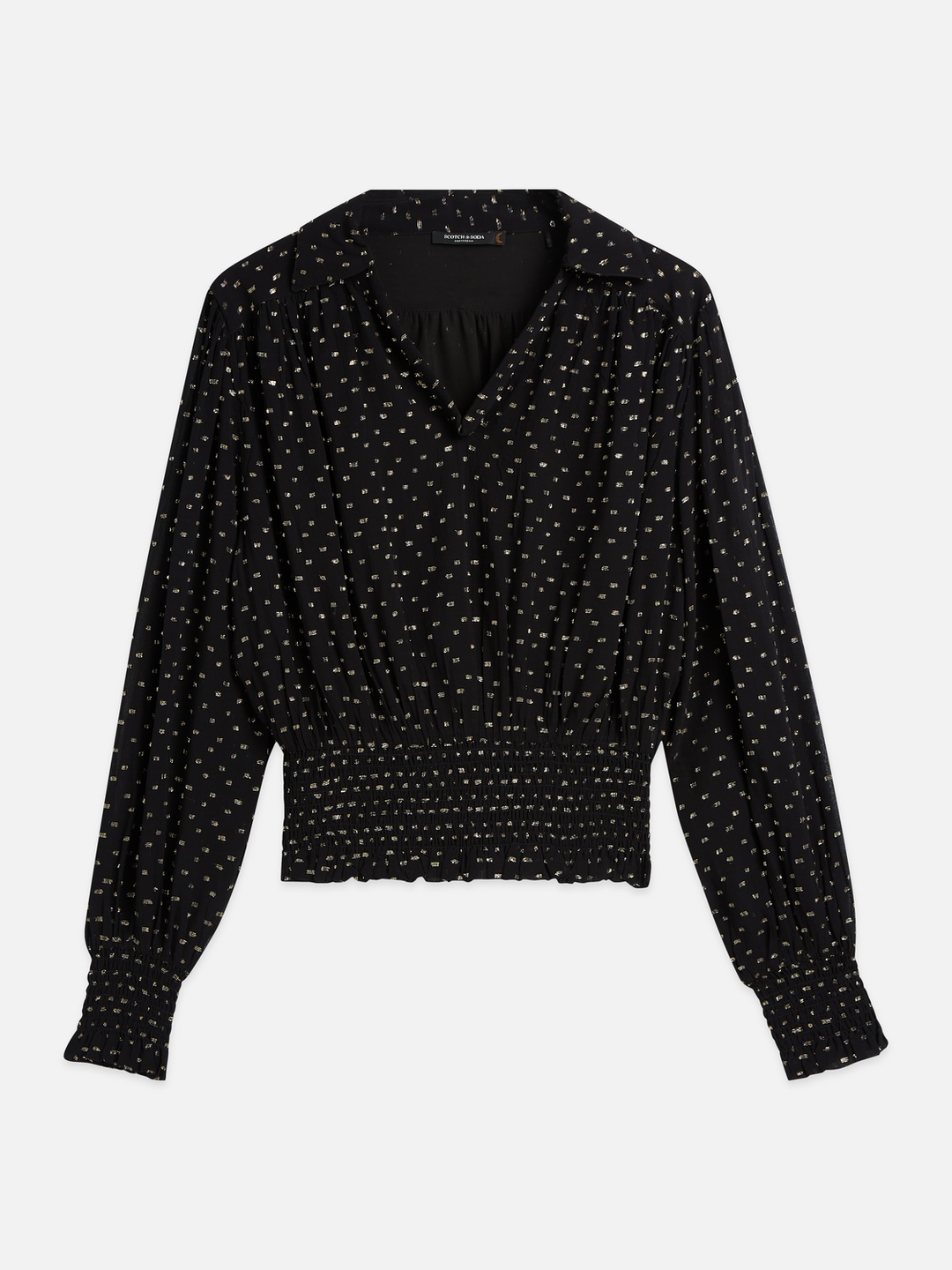 Fil coupe smocked top