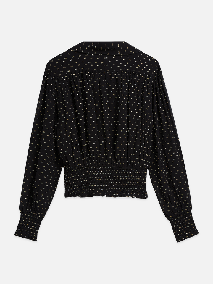 Fil coupe smocked top