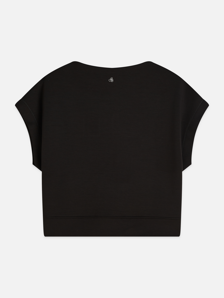 Modal slash neck sweatshirt