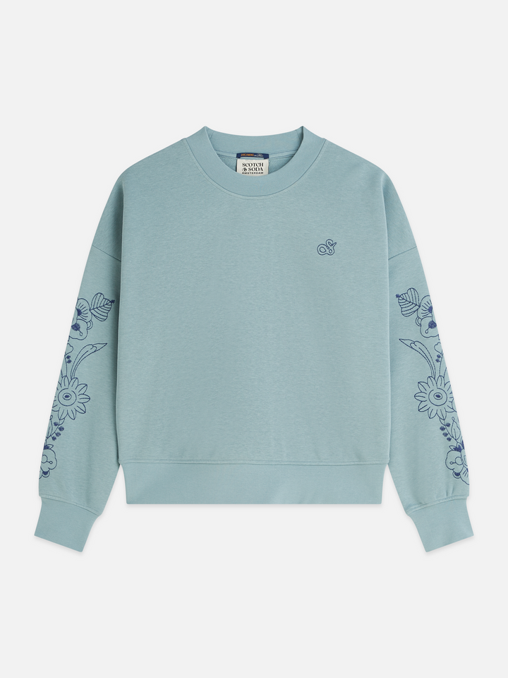 Embroidered relaxed-fit sweatshirt