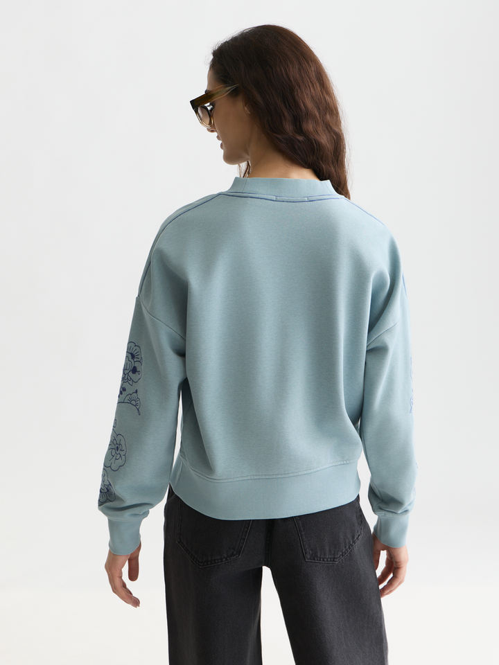 Embroidered relaxed-fit sweatshirt