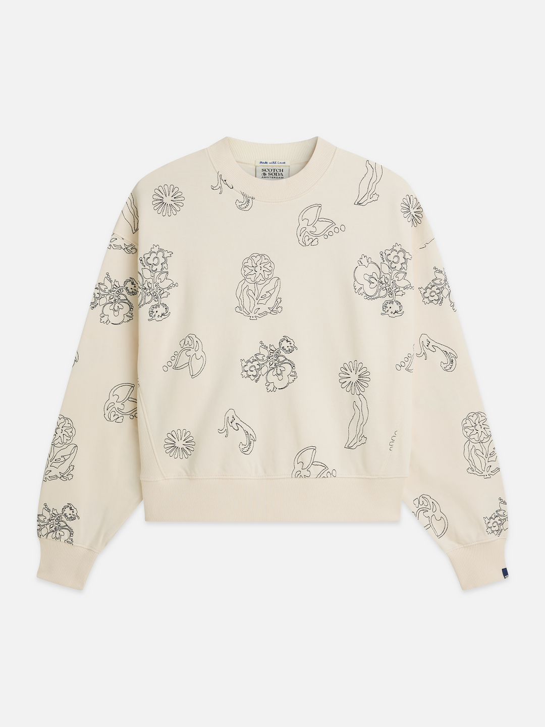 Embroidered seasonal fit sweatshirt