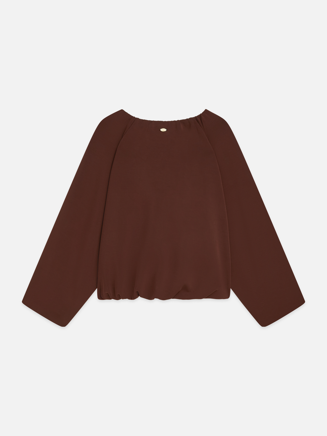 Gathered tencel sweatshirt