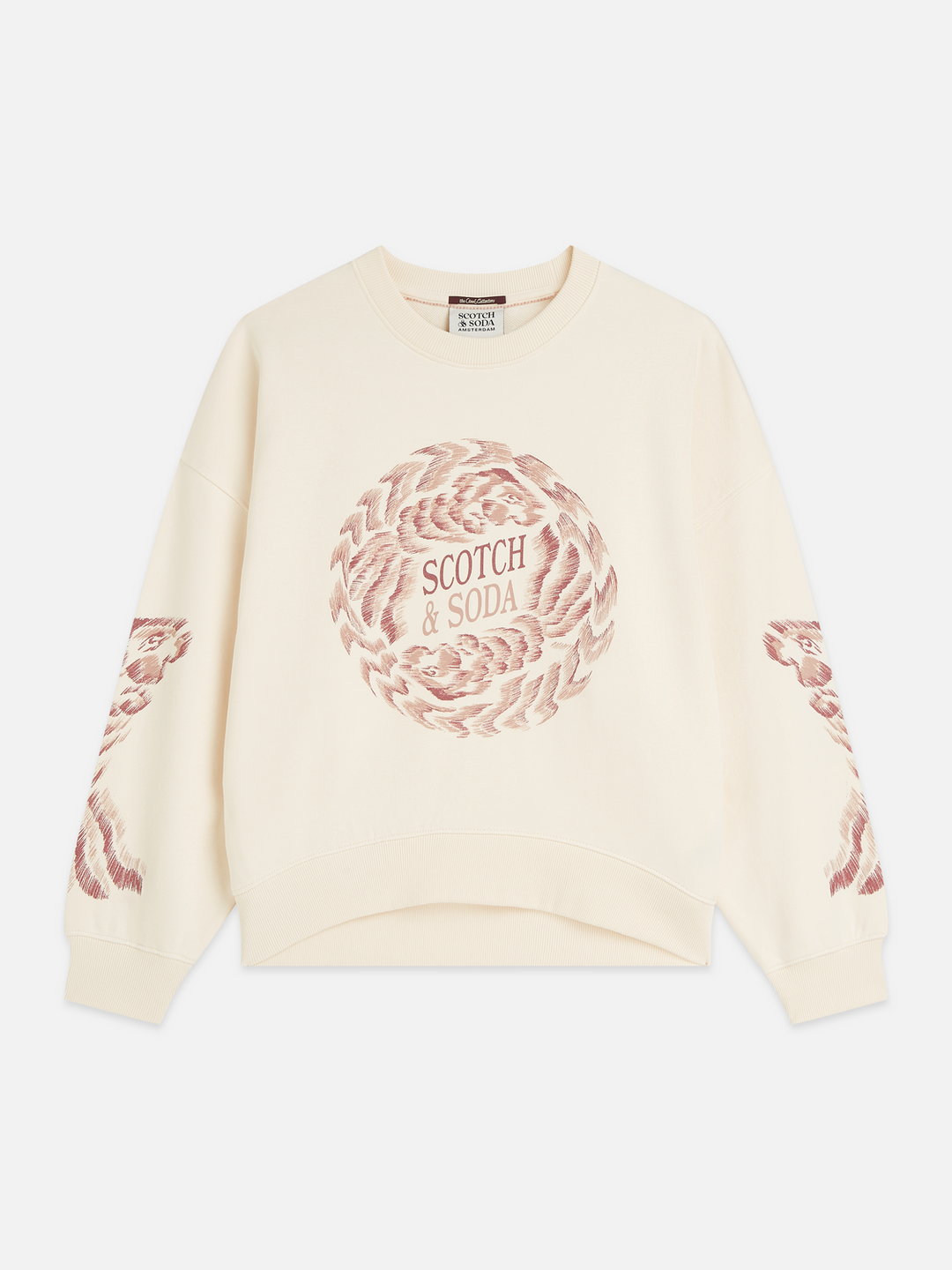 Front artwork oversized-fit sweatshirt