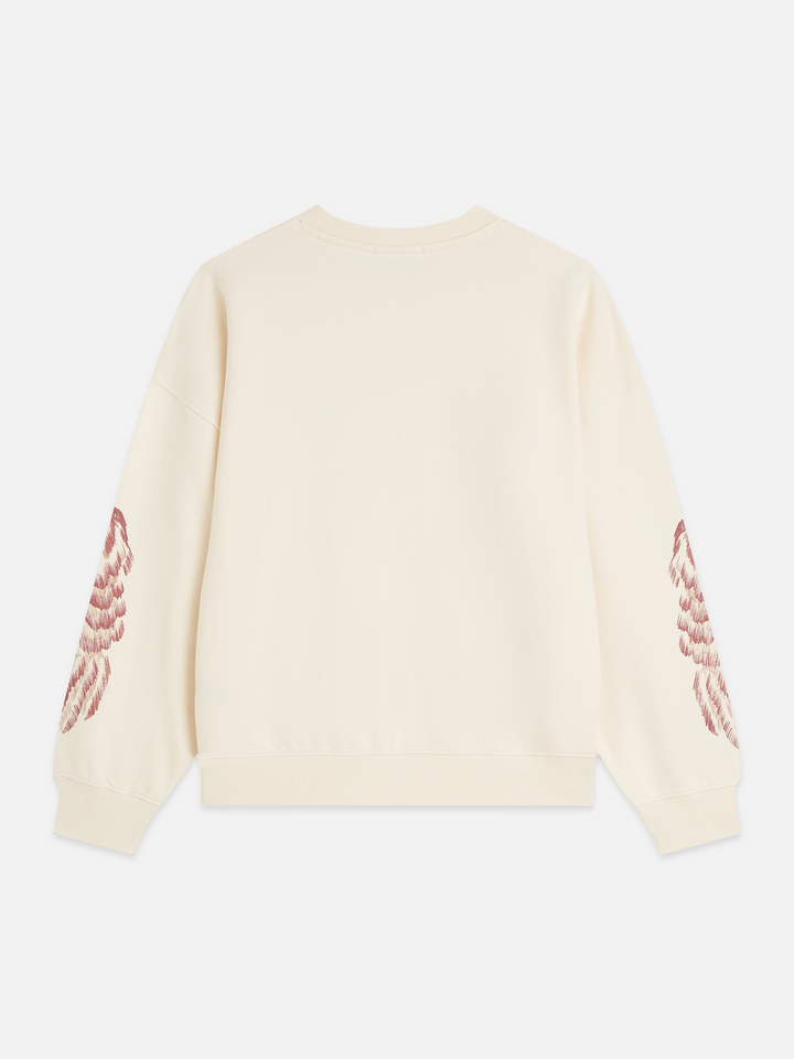 Front artwork oversized-fit sweatshirt