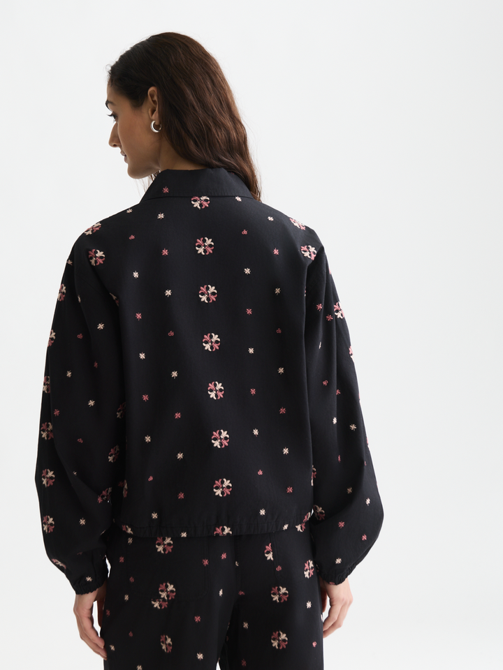 Embroidered cotton jacket