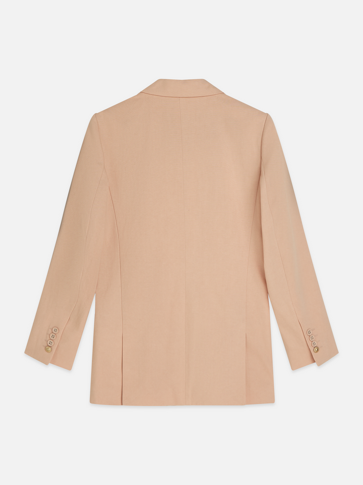 Gabardine relaxed single breasted blazer