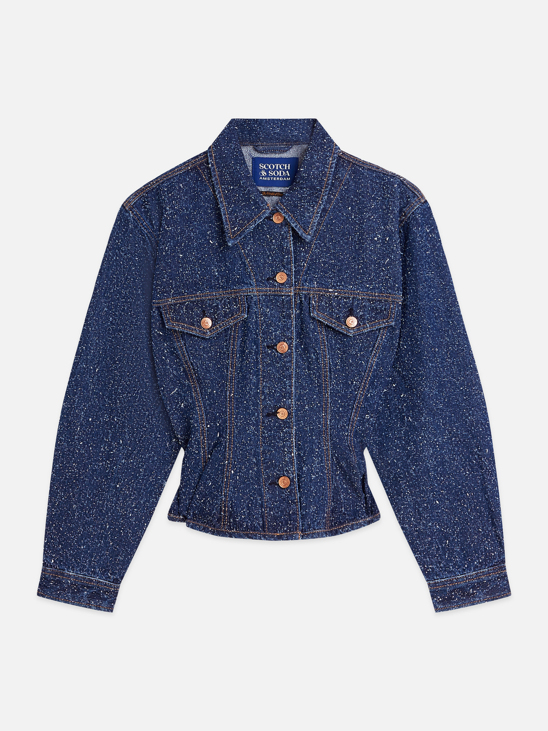 Waisted denim jacket — Deep Weave