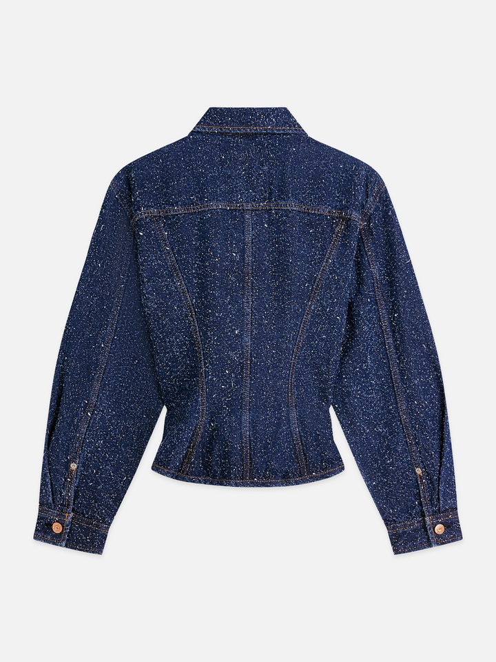 Waisted denim jacket — Deep Weave
