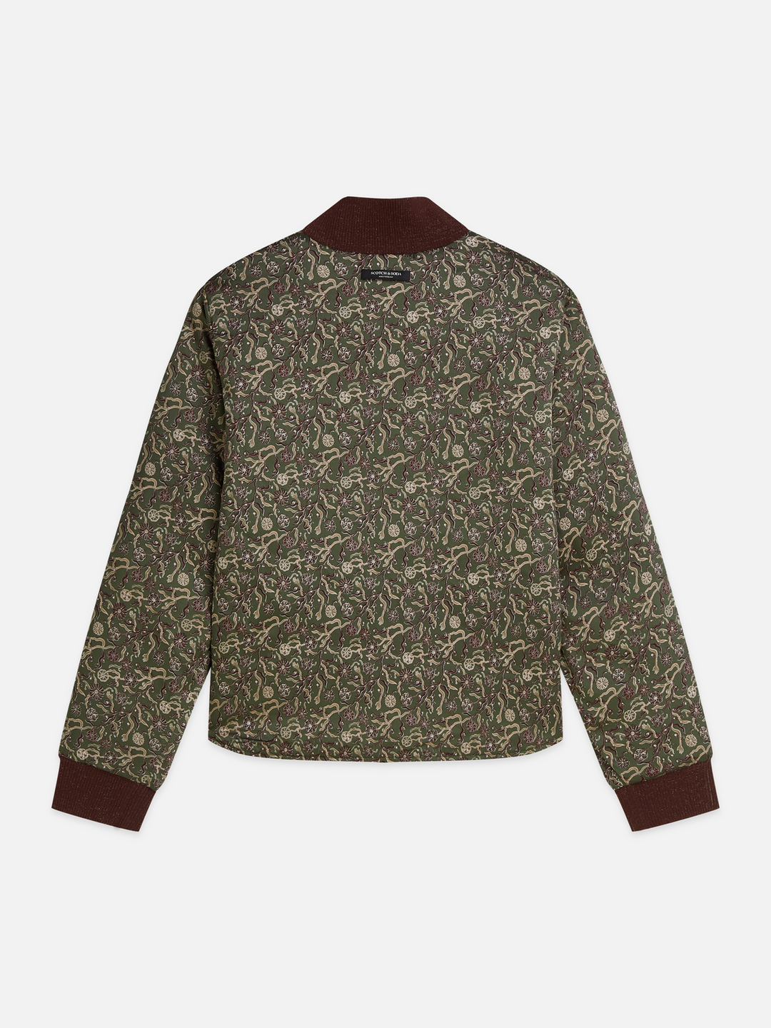 Reversible quilted bomber