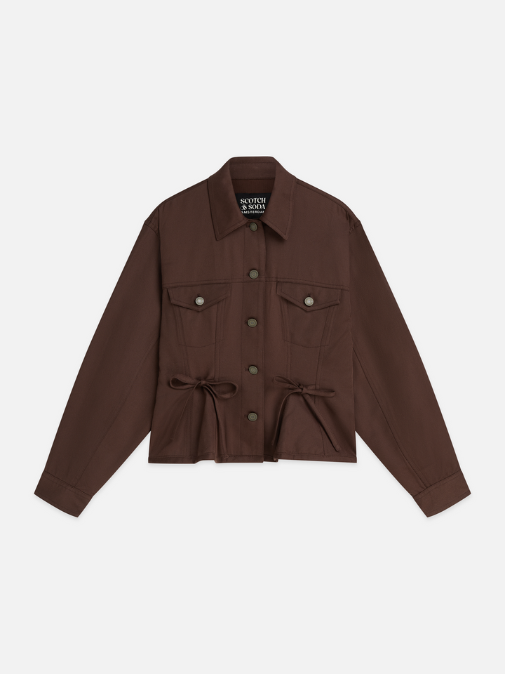 Fitted lyocell trucker jacket