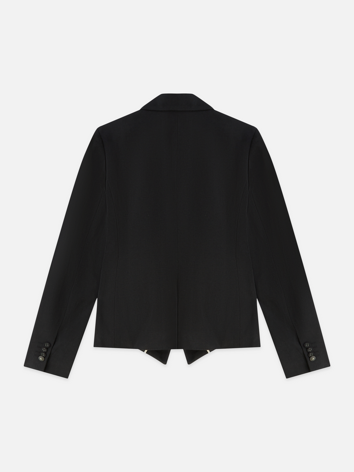 Gabardine fitted blazer