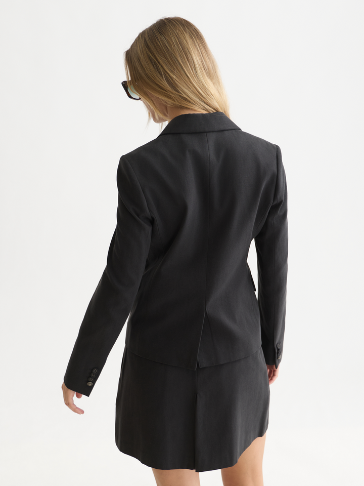 Gabardine fitted blazer