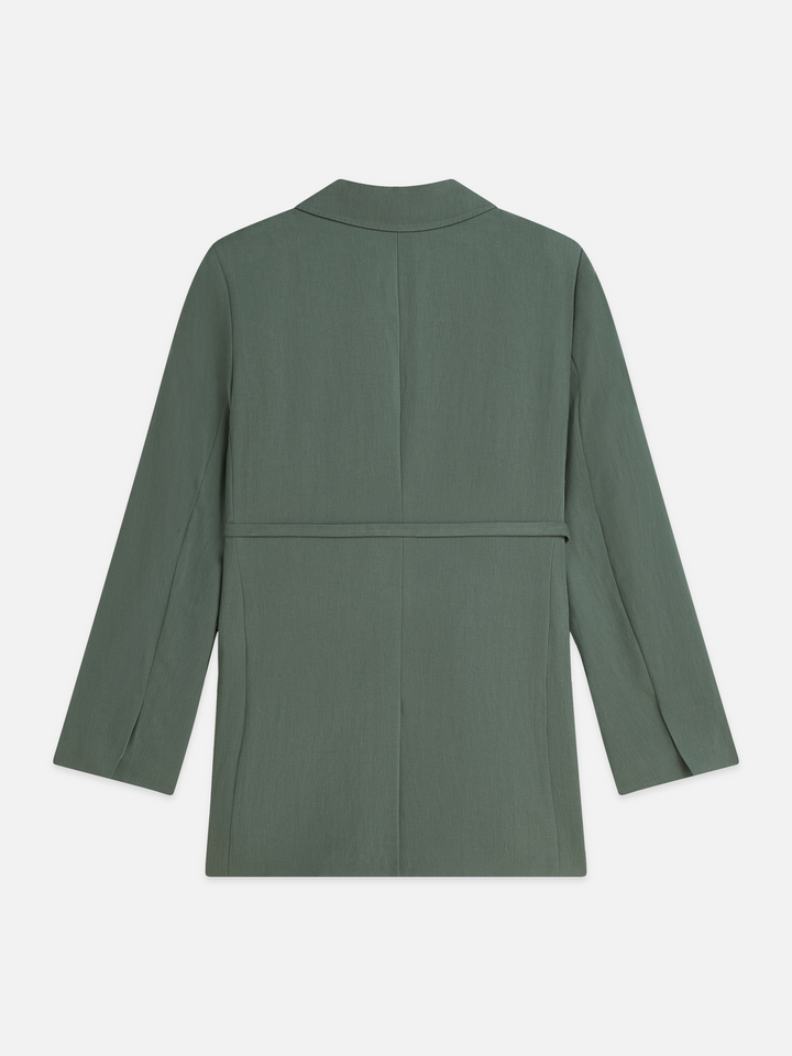 Lyocell blend double breasted blazer