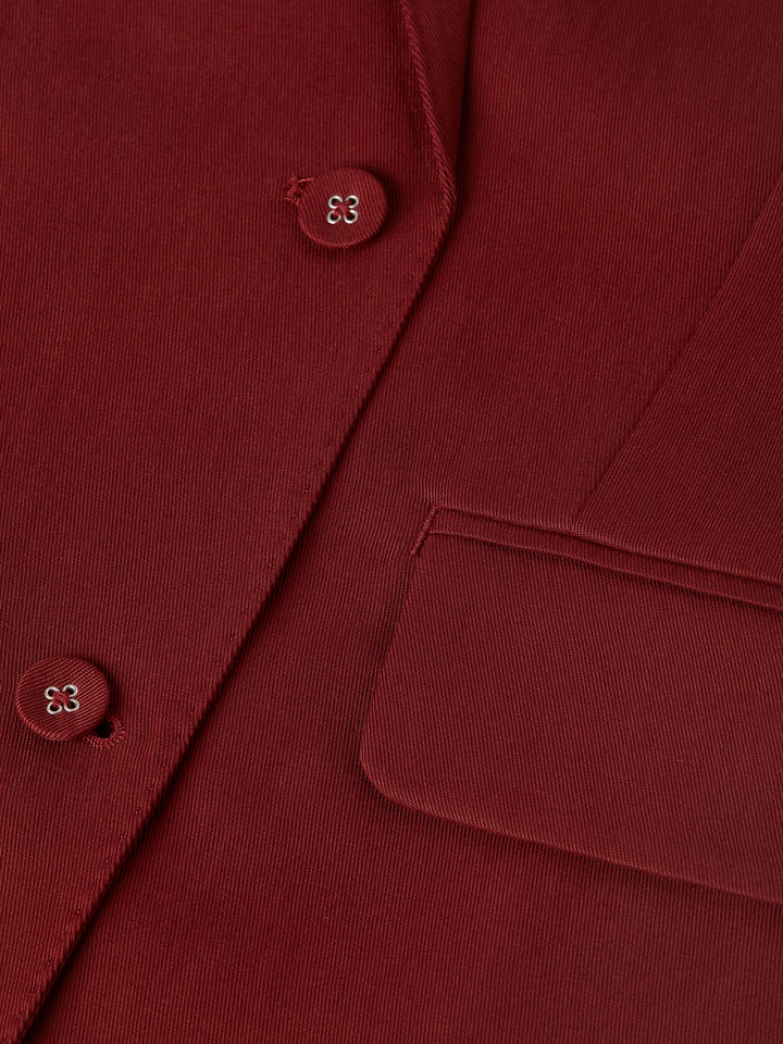 Lyocell blend double breasted blazer
