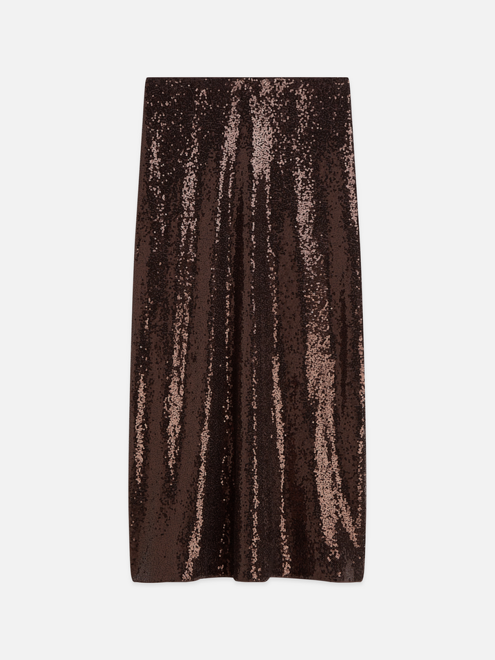 Sequins ankle length skirt