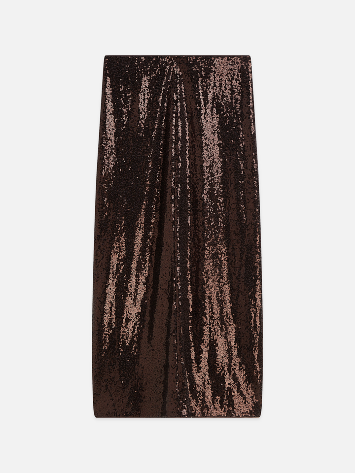 Sequins ankle length skirt