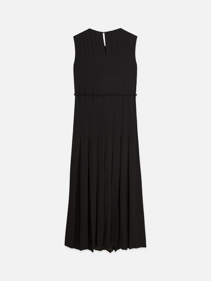 Pleated ankle length dress
