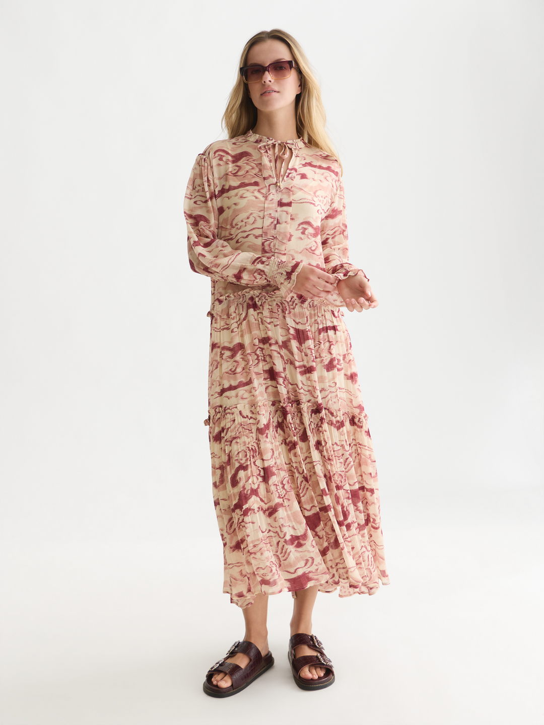 Printed maxi dress