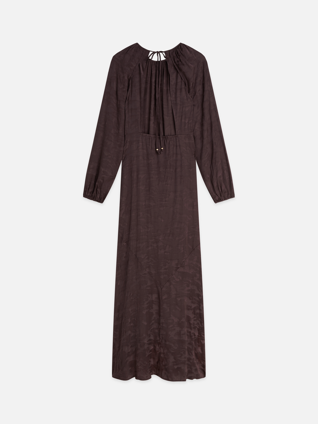 Jacquard open back maxi dress